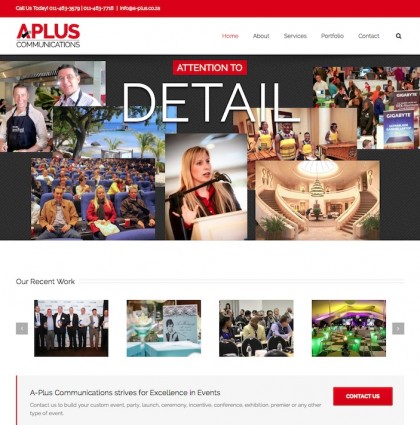 Website, New Logo for A-Plus Communications